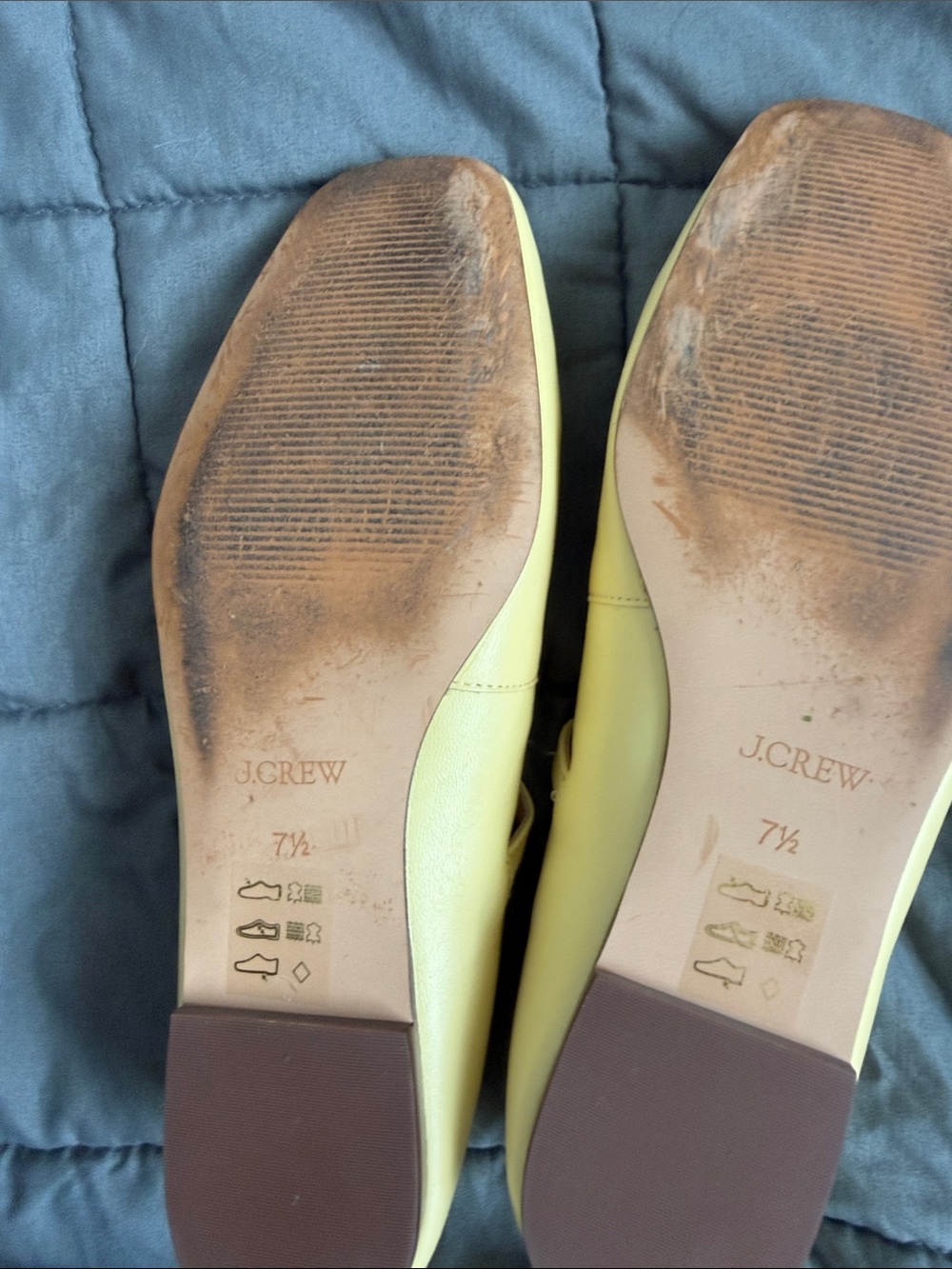 Jcrew butter yellow ballet Mary Jane flats - Picture 3 of 5